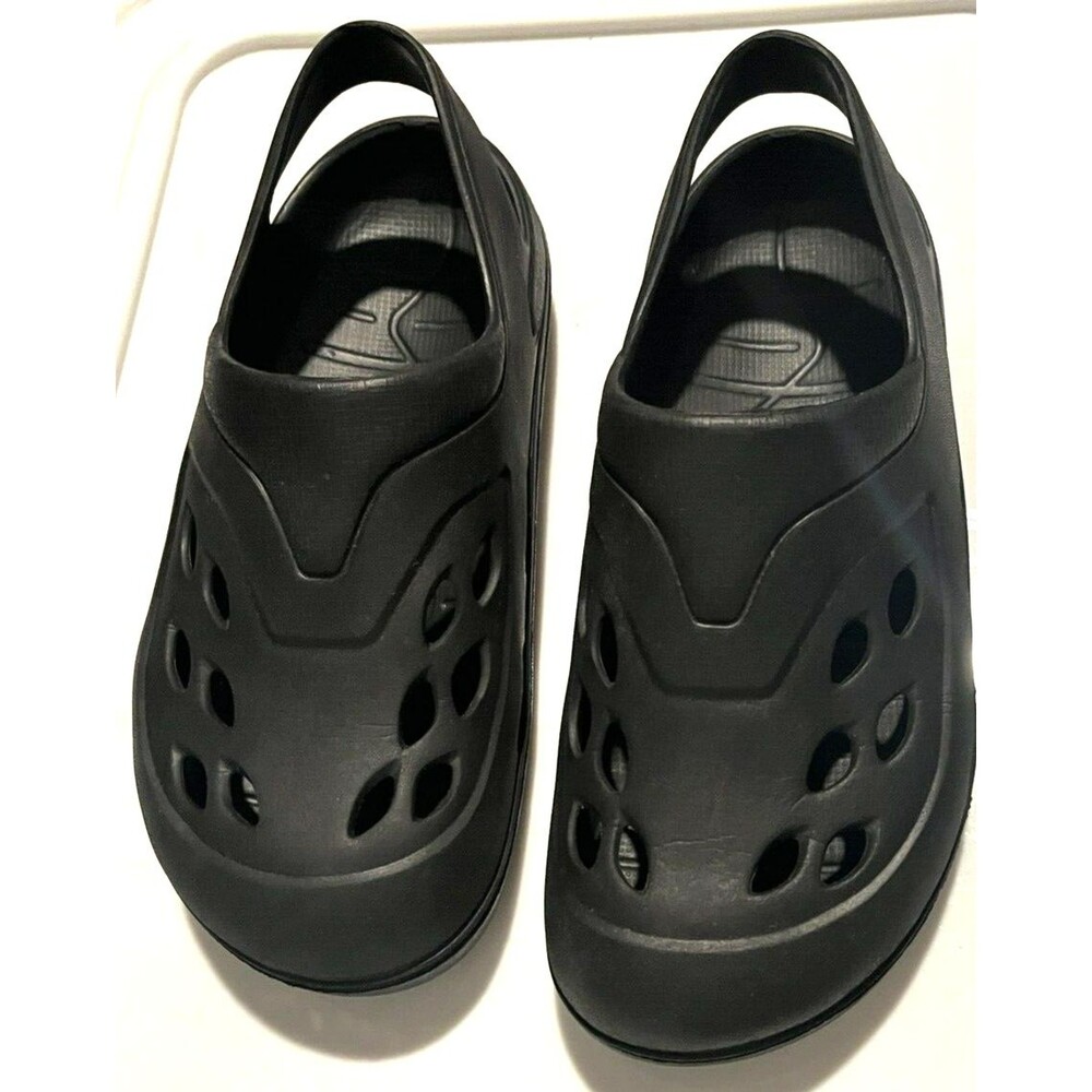 Black Non-Marking Clogs with Back Strap Women Work Causal Shoes Size 5/6